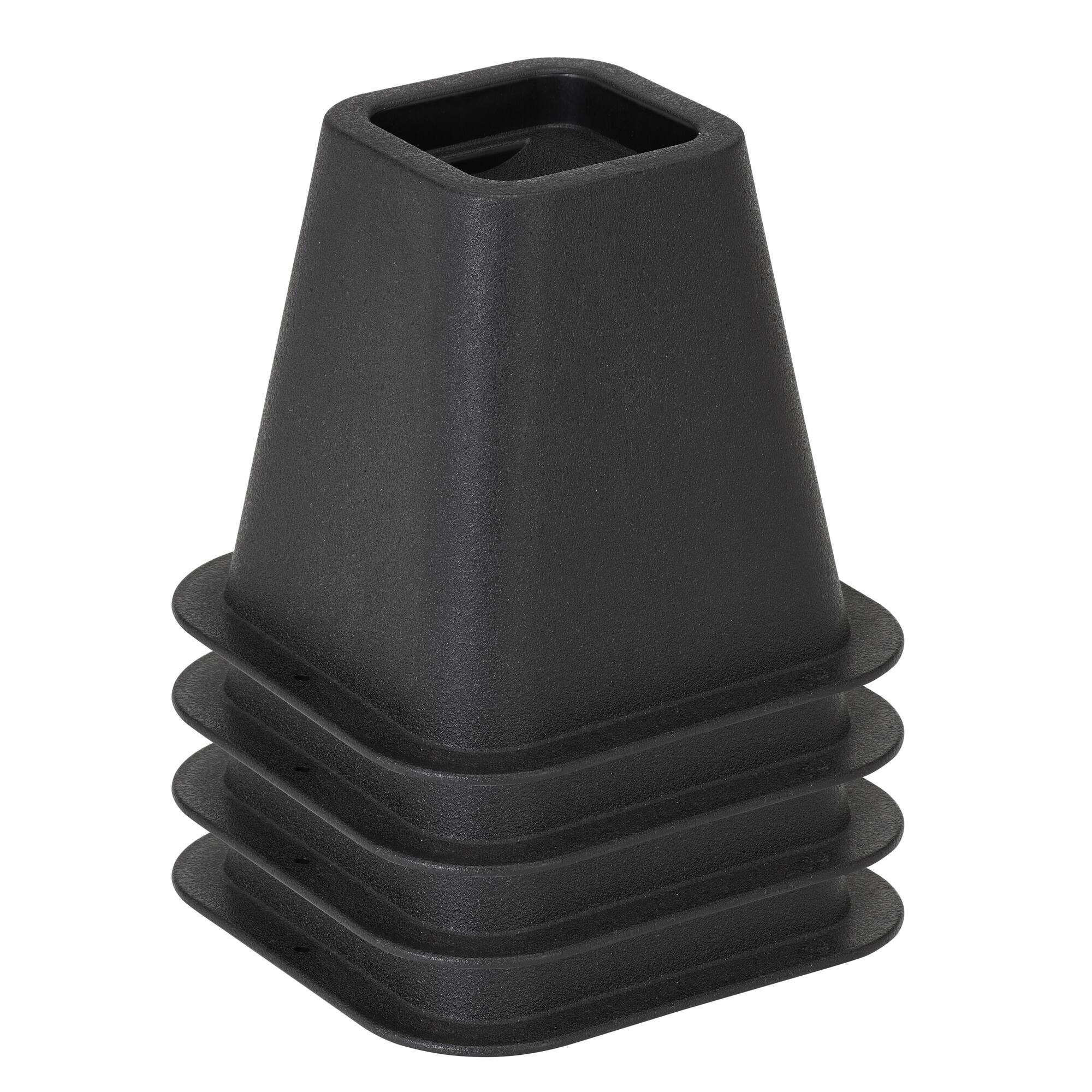 Simplify 6" Bed Risers with Wheel Caster Stabilizer